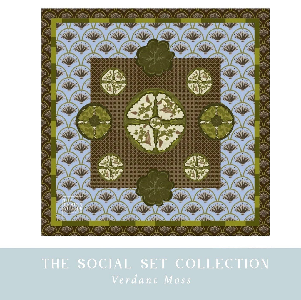 Verdant Moss 32.5”x 32.5” Mahjong Mat- RESTOCKING in NOVEMBER