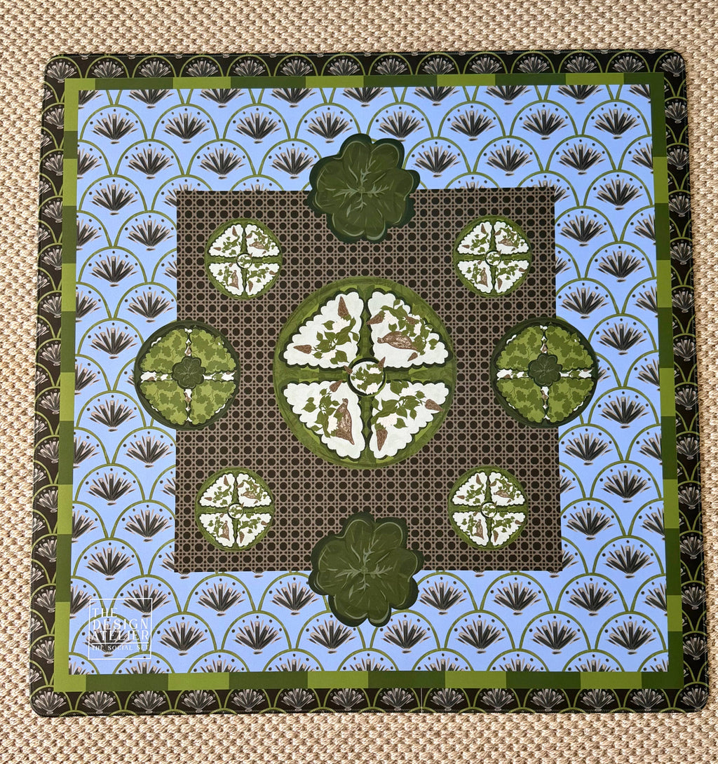 Verdant Moss 32.5”x 32.5” Mahjong Mat- RESTOCKING in NOVEMBER