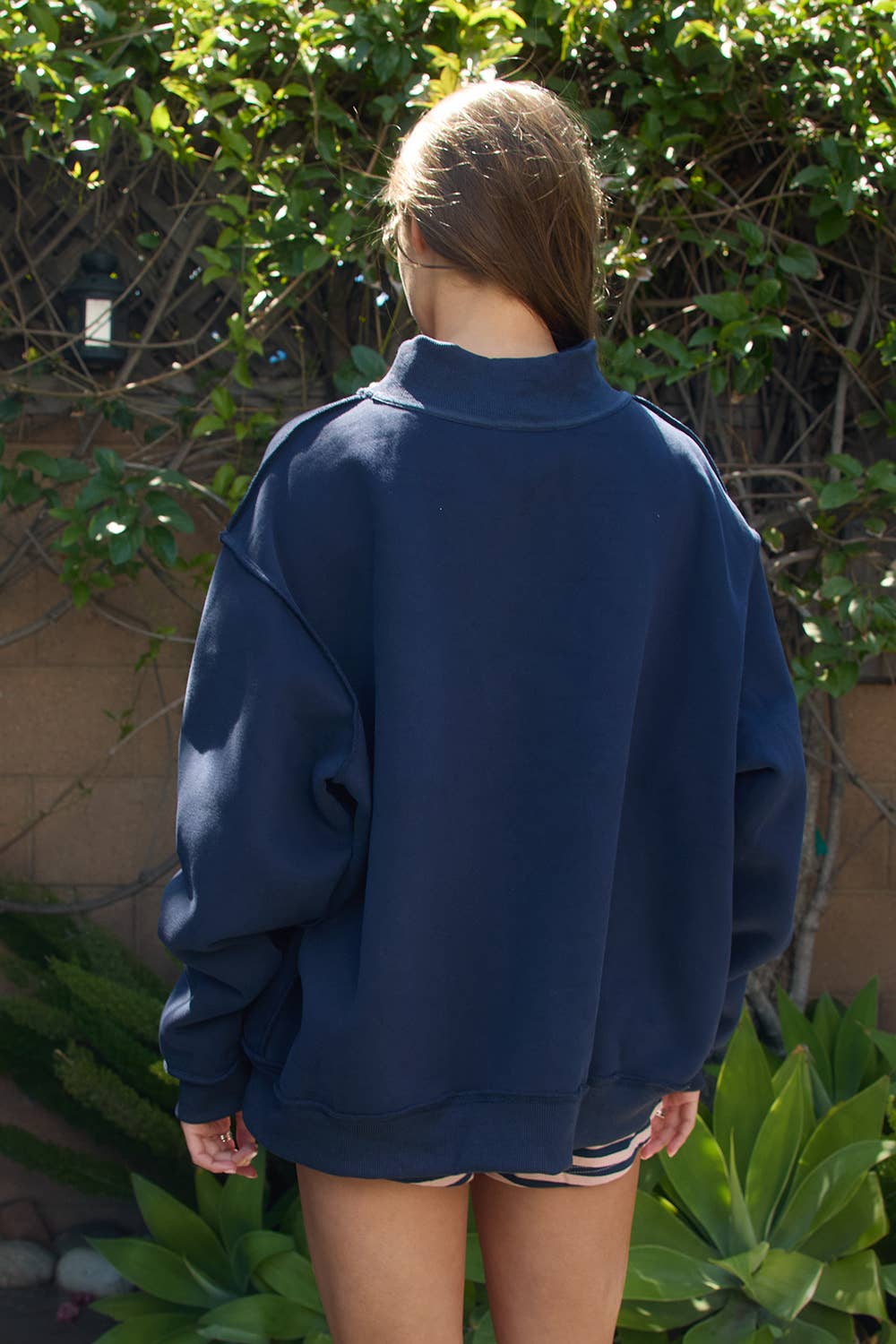Lucky Duck Mallard Reversible Mock-Neck Sweatshirt- PREORDER