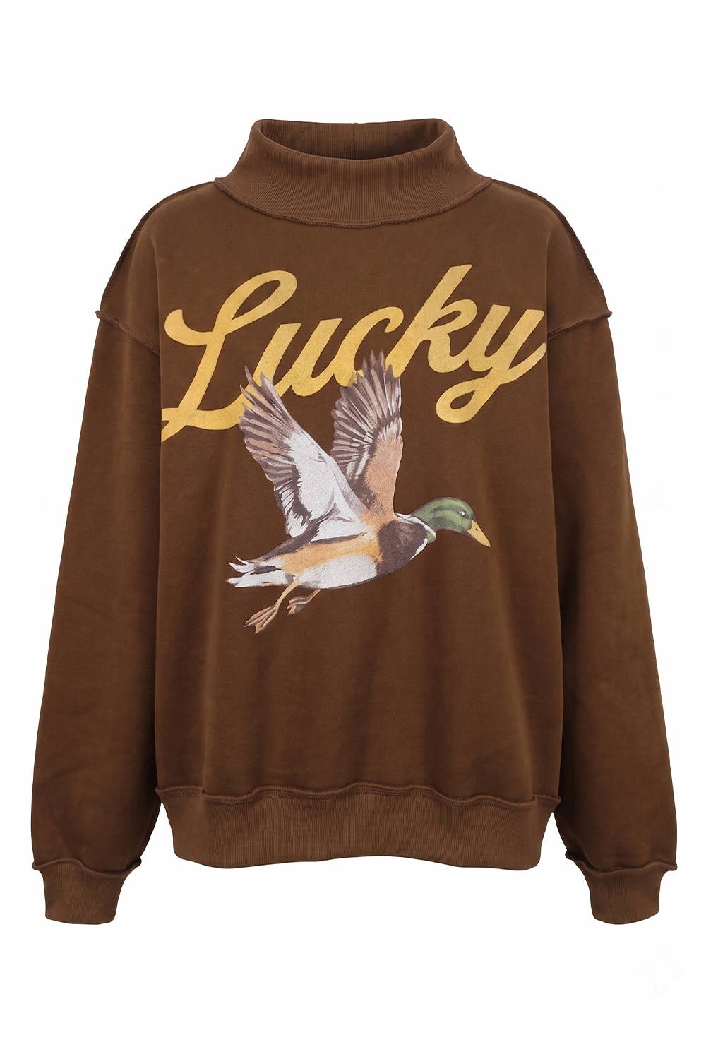 Lucky Duck Mallard Reversible Mock-Neck Sweatshirt- PREORDER