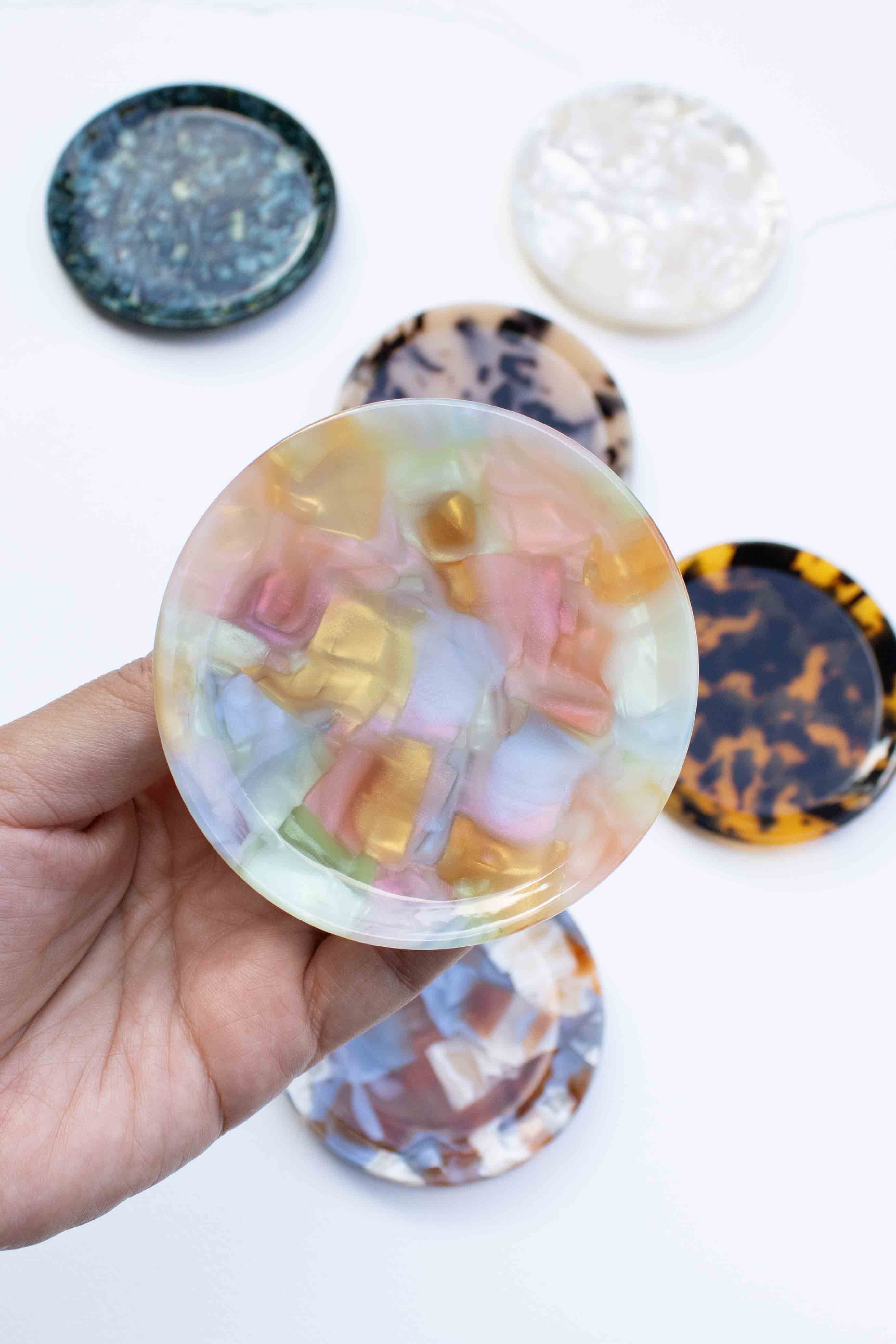 Round Trinket Tray & Dice Dish