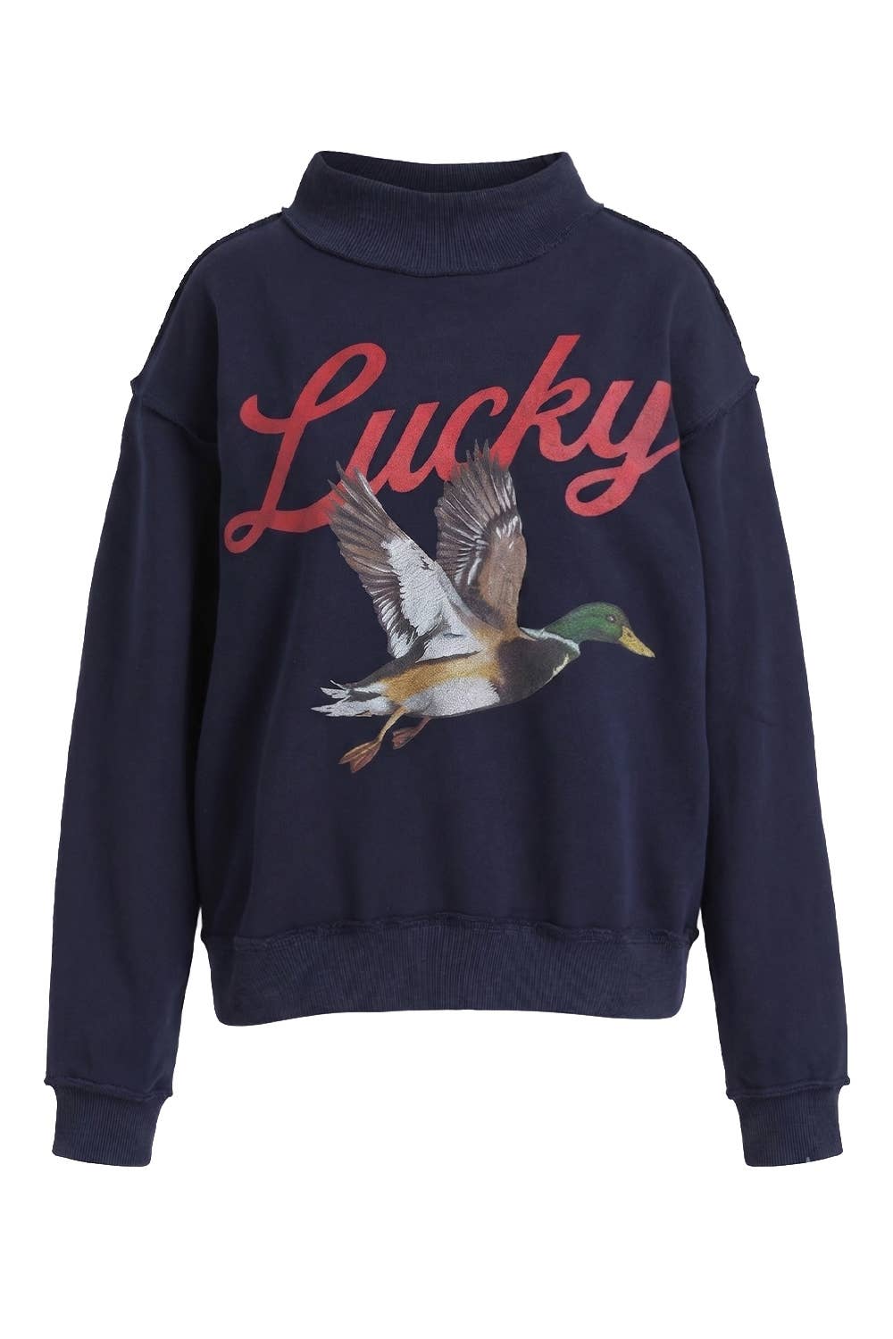 Lucky Duck Mallard Reversible Mock-Neck Sweatshirt- PREORDER