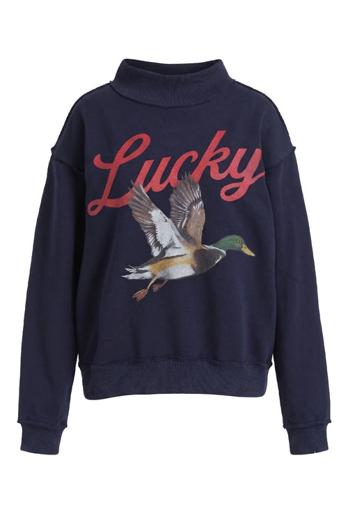 Lucky Duck Mallard Reversible Mock-Neck Sweatshirt- PREORDER